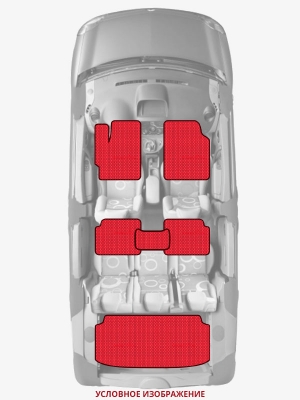 ЭВА коврики «Queen Lux» комплект для Honda Integra (DB6-DB9)